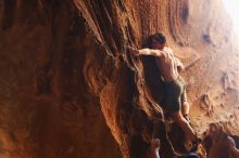 Bouldering in Hueco Tanks on 08/31/2019 with Blue Lizard Climbing and Yoga

Filename: SRM_20190831_1749170.jpg
Aperture: f/2.8
Shutter Speed: 1/200
Body: Canon EOS-1D Mark II
Lens: Canon EF 50mm f/1.8 II