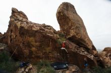 Bouldering in Hueco Tanks on 10/28/2019 with Blue Lizard Climbing and Yoga

Filename: SRM_20191028_0928120.jpg
Aperture: f/5.6
Shutter Speed: 1/640
Body: Canon EOS-1D Mark II
Lens: Canon EF 16-35mm f/2.8 L