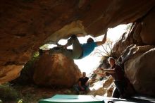 Bouldering in Hueco Tanks on 11/10/2019 with Blue Lizard Climbing and Yoga

Filename: SRM_20191110_1438481.jpg
Aperture: f/5.6
Shutter Speed: 1/800
Body: Canon EOS-1D Mark II
Lens: Canon EF 16-35mm f/2.8 L