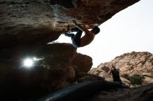 Bouldering in Hueco Tanks on 11/17/2019 with Blue Lizard Climbing and Yoga

Filename: SRM_20191117_1349180.jpg
Aperture: f/8.0
Shutter Speed: 1/250
Body: Canon EOS-1D Mark II
Lens: Canon EF 16-35mm f/2.8 L