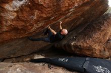 Bouldering in Hueco Tanks on 11/17/2019 with Blue Lizard Climbing and Yoga

Filename: SRM_20191117_1401510.jpg
Aperture: f/8.0
Shutter Speed: 1/250
Body: Canon EOS-1D Mark II
Lens: Canon EF 16-35mm f/2.8 L