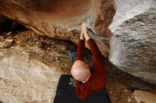 Bouldering in Hueco Tanks on 11/17/2019 with Blue Lizard Climbing and Yoga

Filename: SRM_20191117_1742020.jpg
Aperture: f/4.5
Shutter Speed: 1/250
Body: Canon EOS-1D Mark II
Lens: Canon EF 16-35mm f/2.8 L