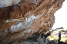 Bouldering in Hueco Tanks on 11/18/2019 with Blue Lizard Climbing and Yoga

Filename: SRM_20191118_1134320.jpg
Aperture: f/1.8
Shutter Speed: 1/800
Body: Canon EOS-1D Mark II
Lens: Canon EF 50mm f/1.8 II