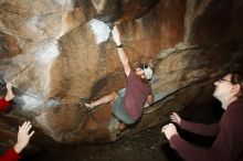 Bouldering in Hueco Tanks on 11/16/2019 with Blue Lizard Climbing and Yoga

Filename: SRM_20191116_1413120.jpg
Aperture: f/8.0
Shutter Speed: 1/250
Body: Canon EOS-1D Mark II
Lens: Canon EF 16-35mm f/2.8 L