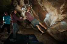 Bouldering in Hueco Tanks on 11/16/2019 with Blue Lizard Climbing and Yoga

Filename: SRM_20191116_1418010.jpg
Aperture: f/8.0
Shutter Speed: 1/250
Body: Canon EOS-1D Mark II
Lens: Canon EF 16-35mm f/2.8 L