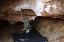 Bouldering in Hueco Tanks on 11/23/2019 with Blue Lizard Climbing and Yoga

Filename: SRM_20191123_1726000.jpg
Aperture: f/1.8
Shutter Speed: 1/160
Body: Canon EOS-1D Mark II
Lens: Canon EF 50mm f/1.8 II