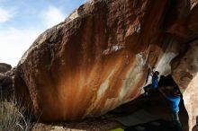 Bouldering in Hueco Tanks on 11/24/2019 with Blue Lizard Climbing and Yoga

Filename: SRM_20191124_1419260.jpg
Aperture: f/8.0
Shutter Speed: 1/250
Body: Canon EOS-1D Mark II
Lens: Canon EF 16-35mm f/2.8 L