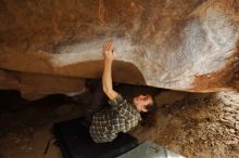 Bouldering in Hueco Tanks on 11/25/2019 with Blue Lizard Climbing and Yoga

Filename: SRM_20191125_1502490.jpg
Aperture: f/4.0
Shutter Speed: 1/250
Body: Canon EOS-1D Mark II
Lens: Canon EF 16-35mm f/2.8 L