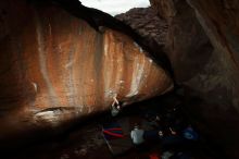 Bouldering in Hueco Tanks on 11/25/2019 with Blue Lizard Climbing and Yoga

Filename: SRM_20191125_1738370.jpg
Aperture: f/7.1
Shutter Speed: 1/250
Body: Canon EOS-1D Mark II
Lens: Canon EF 16-35mm f/2.8 L