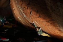 Bouldering in Hueco Tanks on 11/26/2019 with Blue Lizard Climbing and Yoga

Filename: SRM_20191126_1418340.jpg
Aperture: f/7.1
Shutter Speed: 1/250
Body: Canon EOS-1D Mark II
Lens: Canon EF 16-35mm f/2.8 L