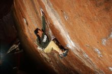 Bouldering in Hueco Tanks on 11/26/2019 with Blue Lizard Climbing and Yoga

Filename: SRM_20191126_1419140.jpg
Aperture: f/7.1
Shutter Speed: 1/250
Body: Canon EOS-1D Mark II
Lens: Canon EF 16-35mm f/2.8 L