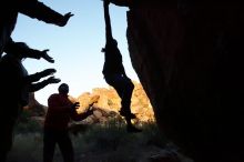 Bouldering in Hueco Tanks on 11/26/2019 with Blue Lizard Climbing and Yoga

Filename: SRM_20191126_1754301.jpg
Aperture: f/7.1
Shutter Speed: 1/250
Body: Canon EOS-1D Mark II
Lens: Canon EF 16-35mm f/2.8 L