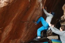 Bouldering in Hueco Tanks on 11/27/2019 with Blue Lizard Climbing and Yoga

Filename: SRM_20191127_1035410.jpg
Aperture: f/4.5
Shutter Speed: 1/250
Body: Canon EOS-1D Mark II
Lens: Canon EF 50mm f/1.8 II