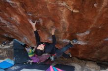 Bouldering in Hueco Tanks on 11/27/2019 with Blue Lizard Climbing and Yoga

Filename: SRM_20191127_1226110.jpg
Aperture: f/4.5
Shutter Speed: 1/250
Body: Canon EOS-1D Mark II
Lens: Canon EF 16-35mm f/2.8 L