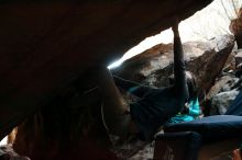 Bouldering in Hueco Tanks on 11/29/2019 with Blue Lizard Climbing and Yoga

Filename: SRM_20191129_1154460.jpg
Aperture: f/4.5
Shutter Speed: 1/250
Body: Canon EOS-1D Mark II
Lens: Canon EF 50mm f/1.8 II