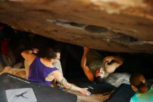 Bouldering in Hueco Tanks on 11/29/2019 with Blue Lizard Climbing and Yoga

Filename: SRM_20191129_1210180.jpg
Aperture: f/2.0
Shutter Speed: 1/250
Body: Canon EOS-1D Mark II
Lens: Canon EF 50mm f/1.8 II