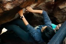 Bouldering in Hueco Tanks on 11/29/2019 with Blue Lizard Climbing and Yoga

Filename: SRM_20191129_1224061.jpg
Aperture: f/5.6
Shutter Speed: 1/200
Body: Canon EOS-1D Mark II
Lens: Canon EF 50mm f/1.8 II