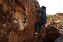 Bouldering in Hueco Tanks on 11/29/2019 with Blue Lizard Climbing and Yoga

Filename: SRM_20191129_1421310.jpg
Aperture: f/5.6
Shutter Speed: 1/250
Body: Canon EOS-1D Mark II
Lens: Canon EF 50mm f/1.8 II