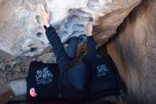 Bouldering in Hueco Tanks on 11/30/2019 with Blue Lizard Climbing and Yoga

Filename: SRM_20191130_1043450.jpg
Aperture: f/2.8
Shutter Speed: 1/250
Body: Canon EOS-1D Mark II
Lens: Canon EF 16-35mm f/2.8 L