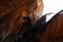 Bouldering in Hueco Tanks on 11/30/2019 with Blue Lizard Climbing and Yoga

Filename: SRM_20191130_1323490.jpg
Aperture: f/7.1
Shutter Speed: 1/250
Body: Canon EOS-1D Mark II
Lens: Canon EF 16-35mm f/2.8 L