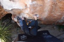 Bouldering in Hueco Tanks on 11/30/2019 with Blue Lizard Climbing and Yoga

Filename: SRM_20191130_1332140.jpg
Aperture: f/5.6
Shutter Speed: 1/250
Body: Canon EOS-1D Mark II
Lens: Canon EF 16-35mm f/2.8 L