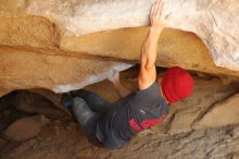 Bouldering in Hueco Tanks on 12/06/2019 with Blue Lizard Climbing and Yoga

Filename: SRM_20191206_1327001.jpg
Aperture: f/2.5
Shutter Speed: 1/250
Body: Canon EOS-1D Mark II
Lens: Canon EF 50mm f/1.8 II