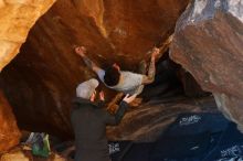 Bouldering in Hueco Tanks on 12/13/2019 with Blue Lizard Climbing and Yoga

Filename: SRM_20191213_1710260.jpg
Aperture: f/3.5
Shutter Speed: 1/250
Body: Canon EOS-1D Mark II
Lens: Canon EF 50mm f/1.8 II