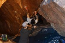 Bouldering in Hueco Tanks on 12/13/2019 with Blue Lizard Climbing and Yoga

Filename: SRM_20191213_1710271.jpg
Aperture: f/3.5
Shutter Speed: 1/250
Body: Canon EOS-1D Mark II
Lens: Canon EF 50mm f/1.8 II