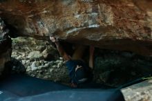 Bouldering in Hueco Tanks on 12/13/2019 with Blue Lizard Climbing and Yoga

Filename: SRM_20191213_1756580.jpg
Aperture: f/2.5
Shutter Speed: 1/250
Body: Canon EOS-1D Mark II
Lens: Canon EF 50mm f/1.8 II