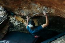 Bouldering in Hueco Tanks on 12/13/2019 with Blue Lizard Climbing and Yoga

Filename: SRM_20191213_1757211.jpg
Aperture: f/2.5
Shutter Speed: 1/250
Body: Canon EOS-1D Mark II
Lens: Canon EF 50mm f/1.8 II