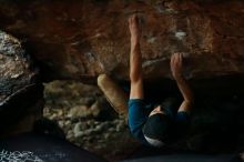 Bouldering in Hueco Tanks on 12/13/2019 with Blue Lizard Climbing and Yoga

Filename: SRM_20191213_1811490.jpg
Aperture: f/2.0
Shutter Speed: 1/250
Body: Canon EOS-1D Mark II
Lens: Canon EF 50mm f/1.8 II