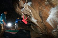 Bouldering in Hueco Tanks on 12/15/2019 with Blue Lizard Climbing and Yoga

Filename: SRM_20191215_1100500.jpg
Aperture: f/8.0
Shutter Speed: 1/250
Body: Canon EOS-1D Mark II
Lens: Canon EF 16-35mm f/2.8 L