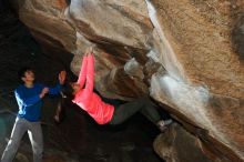 Bouldering in Hueco Tanks on 12/15/2019 with Blue Lizard Climbing and Yoga

Filename: SRM_20191215_1100530.jpg
Aperture: f/8.0
Shutter Speed: 1/250
Body: Canon EOS-1D Mark II
Lens: Canon EF 16-35mm f/2.8 L