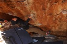 Bouldering in Hueco Tanks on 12/16/2019 with Blue Lizard Climbing and Yoga

Filename: SRM_20191216_1219280.jpg
Aperture: f/2.8
Shutter Speed: 1/250
Body: Canon EOS-1D Mark II
Lens: Canon EF 50mm f/1.8 II