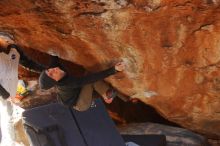 Bouldering in Hueco Tanks on 12/16/2019 with Blue Lizard Climbing and Yoga

Filename: SRM_20191216_1219360.jpg
Aperture: f/2.8
Shutter Speed: 1/250
Body: Canon EOS-1D Mark II
Lens: Canon EF 50mm f/1.8 II