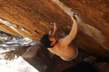 Bouldering in Hueco Tanks on 12/16/2019 with Blue Lizard Climbing and Yoga

Filename: SRM_20191216_1412230.jpg
Aperture: f/5.0
Shutter Speed: 1/250
Body: Canon EOS-1D Mark II
Lens: Canon EF 50mm f/1.8 II