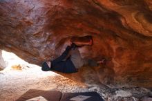 Bouldering in Hueco Tanks on 12/16/2019 with Blue Lizard Climbing and Yoga

Filename: SRM_20191216_1712150.jpg
Aperture: f/3.2
Shutter Speed: 1/250
Body: Canon EOS-1D Mark II
Lens: Canon EF 16-35mm f/2.8 L