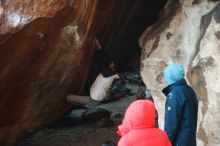 Bouldering in Hueco Tanks on 12/16/2019 with Blue Lizard Climbing and Yoga

Filename: SRM_20191216_1756180.jpg
Aperture: f/2.8
Shutter Speed: 1/250
Body: Canon EOS-1D Mark II
Lens: Canon EF 50mm f/1.8 II