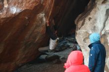 Bouldering in Hueco Tanks on 12/16/2019 with Blue Lizard Climbing and Yoga

Filename: SRM_20191216_1756210.jpg
Aperture: f/2.5
Shutter Speed: 1/250
Body: Canon EOS-1D Mark II
Lens: Canon EF 50mm f/1.8 II