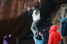 Bouldering in Hueco Tanks on 12/16/2019 with Blue Lizard Climbing and Yoga

Filename: SRM_20191216_1757030.jpg
Aperture: f/3.5
Shutter Speed: 1/250
Body: Canon EOS-1D Mark II
Lens: Canon EF 50mm f/1.8 II