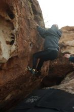 Bouldering in Hueco Tanks on 12/19/2019 with Blue Lizard Climbing and Yoga

Filename: SRM_20191219_1752580.jpg
Aperture: f/4.5
Shutter Speed: 1/250
Body: Canon EOS-1D Mark II
Lens: Canon EF 50mm f/1.8 II