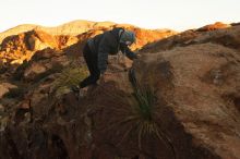 Bouldering in Hueco Tanks on 12/19/2019 with Blue Lizard Climbing and Yoga

Filename: SRM_20191219_1753370.jpg
Aperture: f/7.1
Shutter Speed: 1/250
Body: Canon EOS-1D Mark II
Lens: Canon EF 50mm f/1.8 II