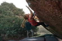 Bouldering in Hueco Tanks on 12/19/2019 with Blue Lizard Climbing and Yoga

Filename: SRM_20191219_1809390.jpg
Aperture: f/5.0
Shutter Speed: 1/250
Body: Canon EOS-1D Mark II
Lens: Canon EF 16-35mm f/2.8 L