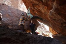 Bouldering in Hueco Tanks on 12/23/2019 with Blue Lizard Climbing and Yoga

Filename: SRM_20191223_1353470.jpg
Aperture: f/6.3
Shutter Speed: 1/250
Body: Canon EOS-1D Mark II
Lens: Canon EF 16-35mm f/2.8 L