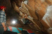 Bouldering in Hueco Tanks on 12/24/2019 with Blue Lizard Climbing and Yoga

Filename: SRM_20191224_1323270.jpg
Aperture: f/8.0
Shutter Speed: 1/250
Body: Canon EOS-1D Mark II
Lens: Canon EF 16-35mm f/2.8 L