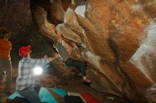 Bouldering in Hueco Tanks on 12/24/2019 with Blue Lizard Climbing and Yoga

Filename: SRM_20191224_1323330.jpg
Aperture: f/8.0
Shutter Speed: 1/250
Body: Canon EOS-1D Mark II
Lens: Canon EF 16-35mm f/2.8 L