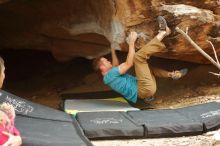 Bouldering in Hueco Tanks on 12/24/2019 with Blue Lizard Climbing and Yoga

Filename: SRM_20191224_1443090.jpg
Aperture: f/3.5
Shutter Speed: 1/200
Body: Canon EOS-1D Mark II
Lens: Canon EF 50mm f/1.8 II