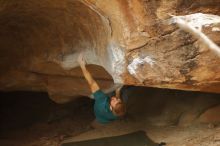 Bouldering in Hueco Tanks on 12/24/2019 with Blue Lizard Climbing and Yoga

Filename: SRM_20191224_1517530.jpg
Aperture: f/2.2
Shutter Speed: 1/250
Body: Canon EOS-1D Mark II
Lens: Canon EF 50mm f/1.8 II