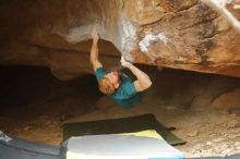 Bouldering in Hueco Tanks on 12/24/2019 with Blue Lizard Climbing and Yoga

Filename: SRM_20191224_1518030.jpg
Aperture: f/2.2
Shutter Speed: 1/250
Body: Canon EOS-1D Mark II
Lens: Canon EF 50mm f/1.8 II