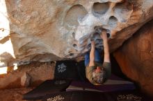 Bouldering in Hueco Tanks on 12/26/2019 with Blue Lizard Climbing and Yoga

Filename: SRM_20191226_1500250.jpg
Aperture: f/5.6
Shutter Speed: 1/250
Body: Canon EOS-1D Mark II
Lens: Canon EF 16-35mm f/2.8 L